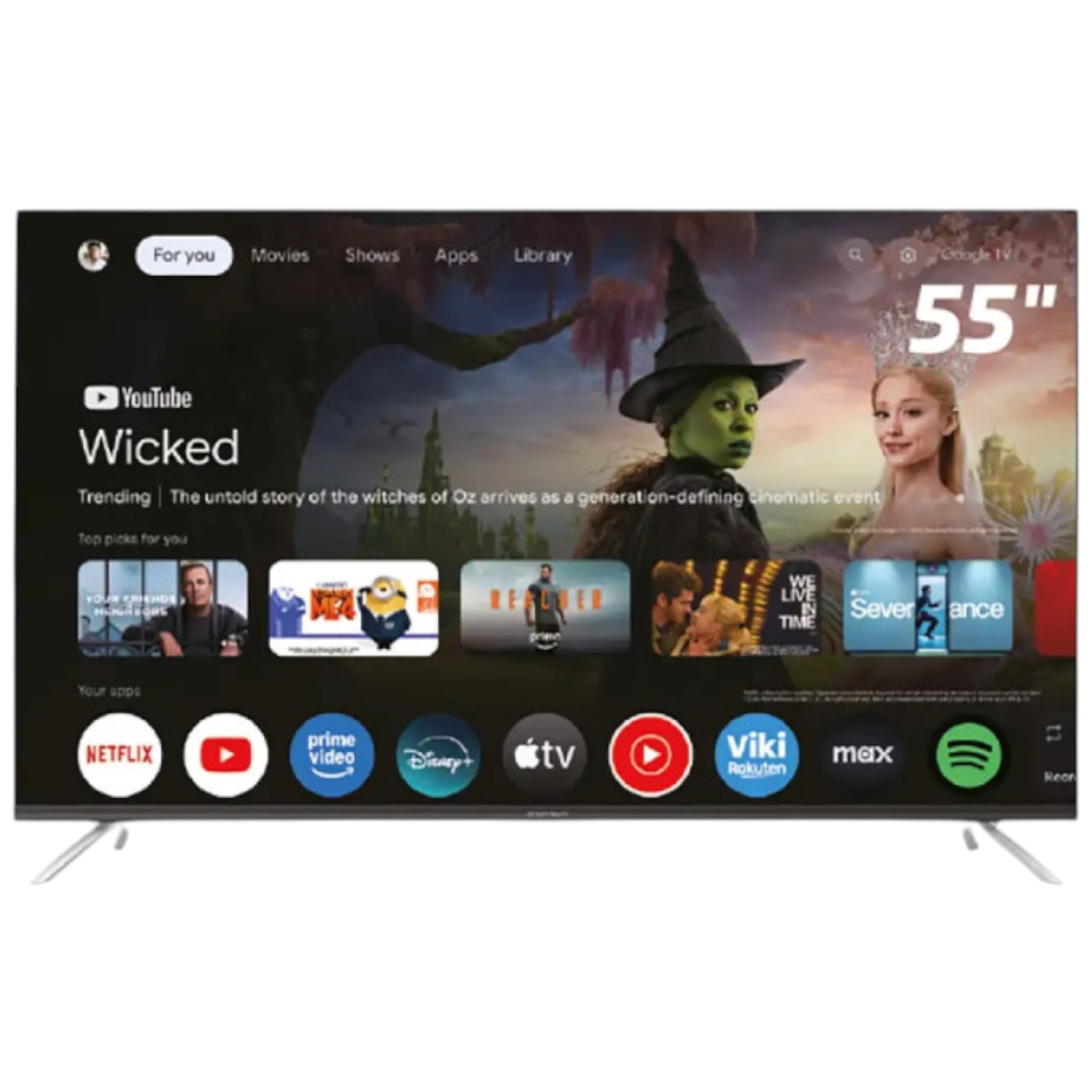 Телевізор 55" Grunhelm Q55U701-GTV5V (QLED,4K, SmartTV, Google TV 5.0) NEW  00-00018955